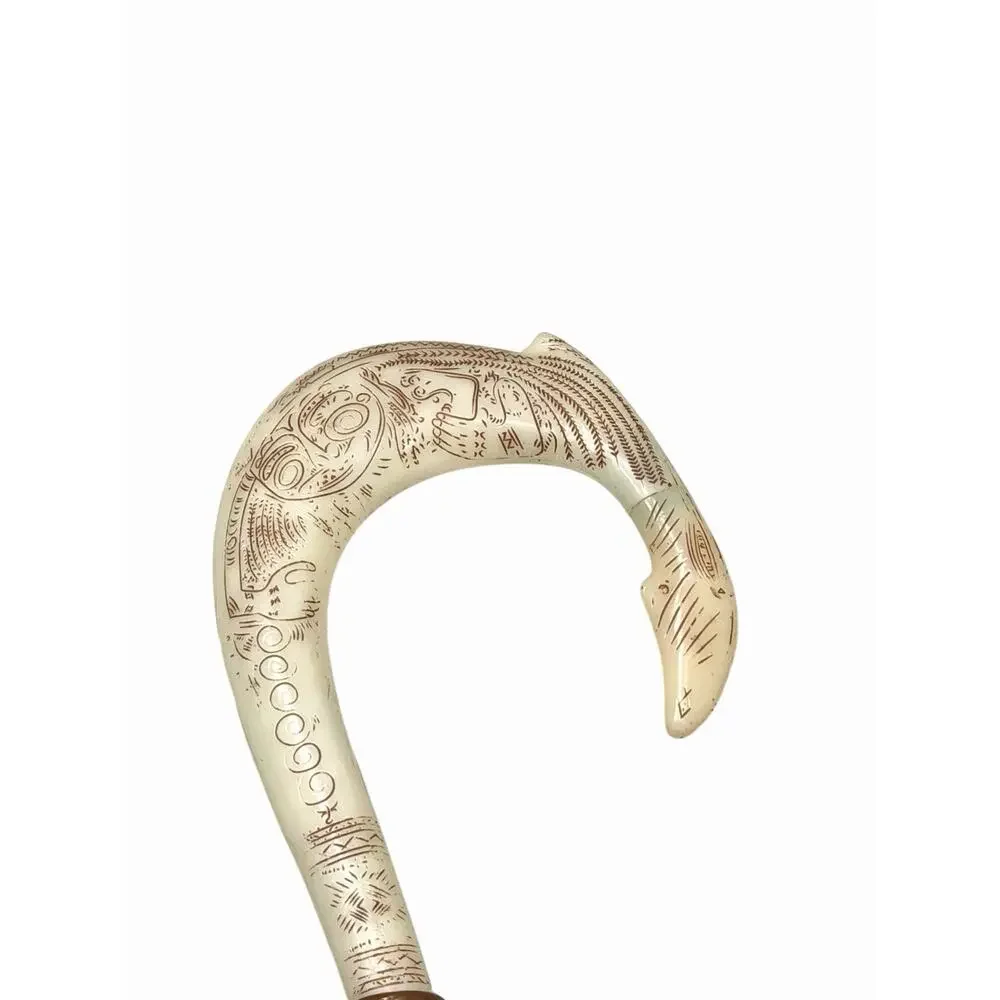 Disney Moana Maui Fish Hook Costume Accessory - Brown & White Tribal Staff